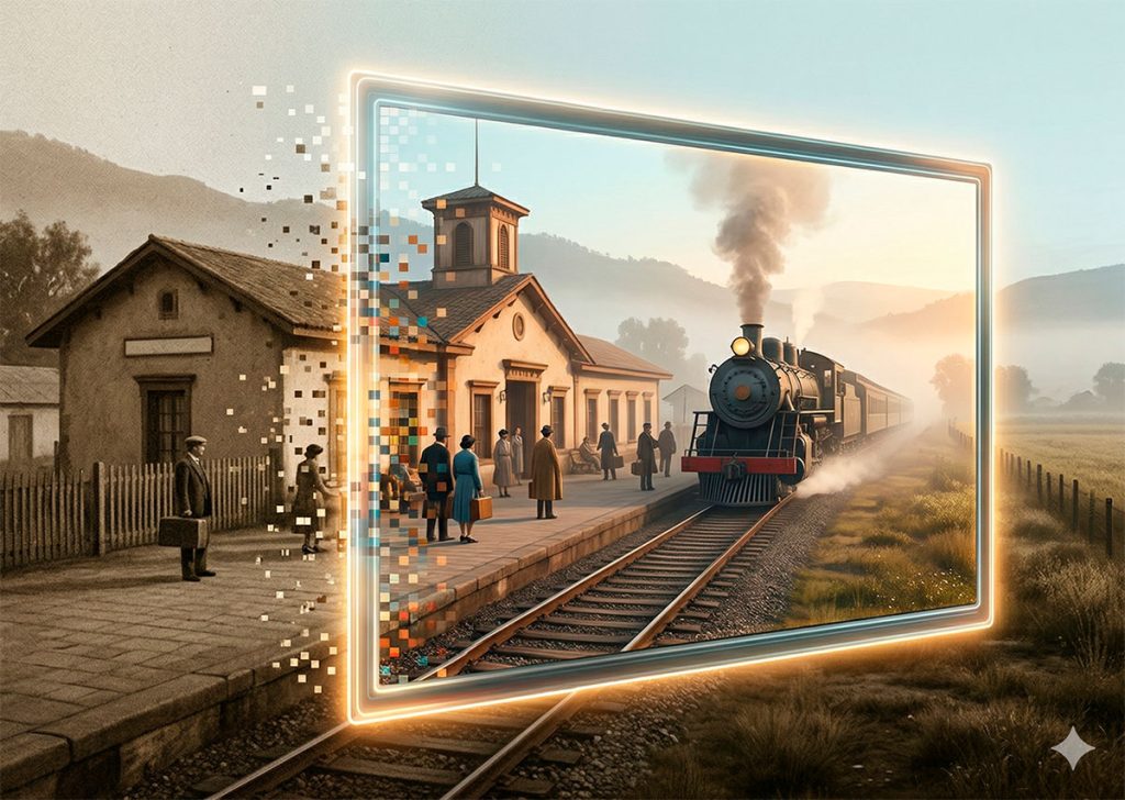 Rescate Patrimonial con IA: Reviviendo la historia visual y ferroviaria de la provincia del Maipo