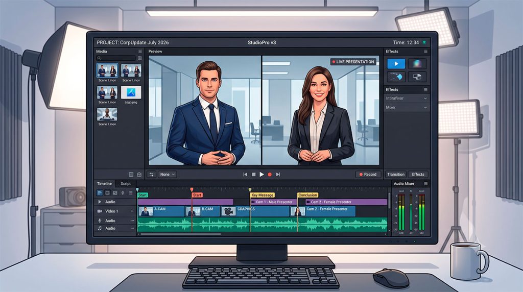 Guía práctica: Cómo estructurar un guion eficaz para videos institucionales con presentadores de IA