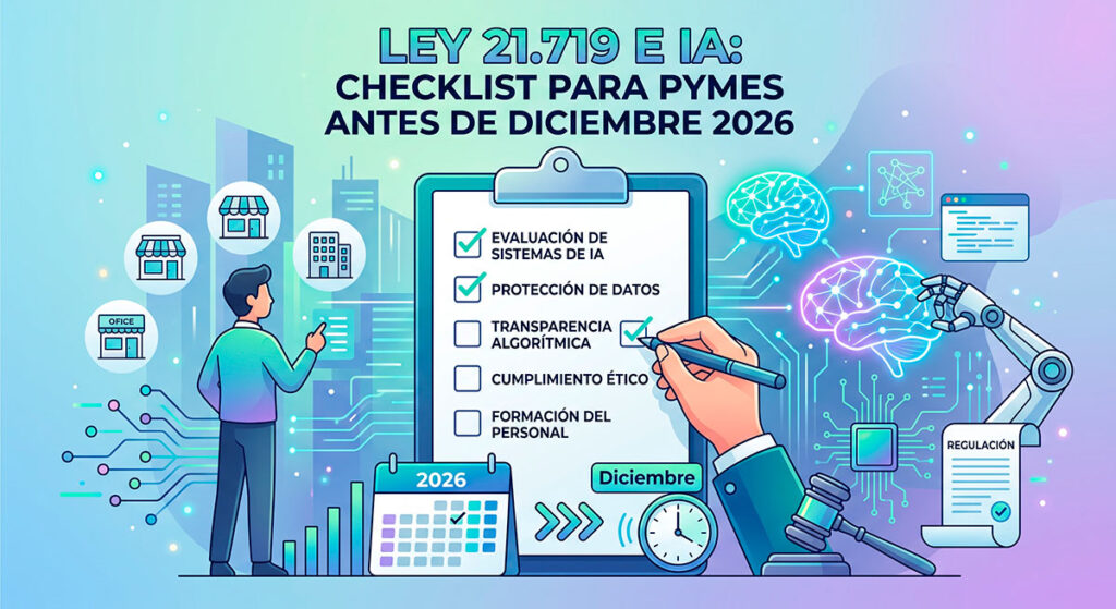 Ley 21.719 e IA: checklist para pymes antes de diciembre 2026