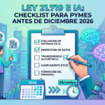 Ley 21.719 e IA: checklist para pymes antes de diciembre 2026