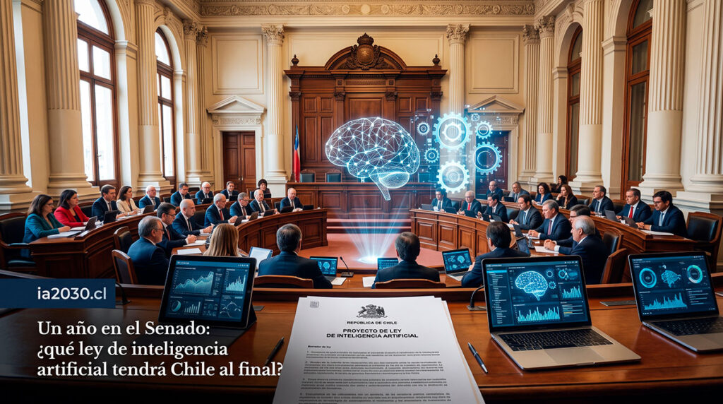 Un año en el Senado: ¿qué ley de inteligencia artificial tendrá Chile al final?
